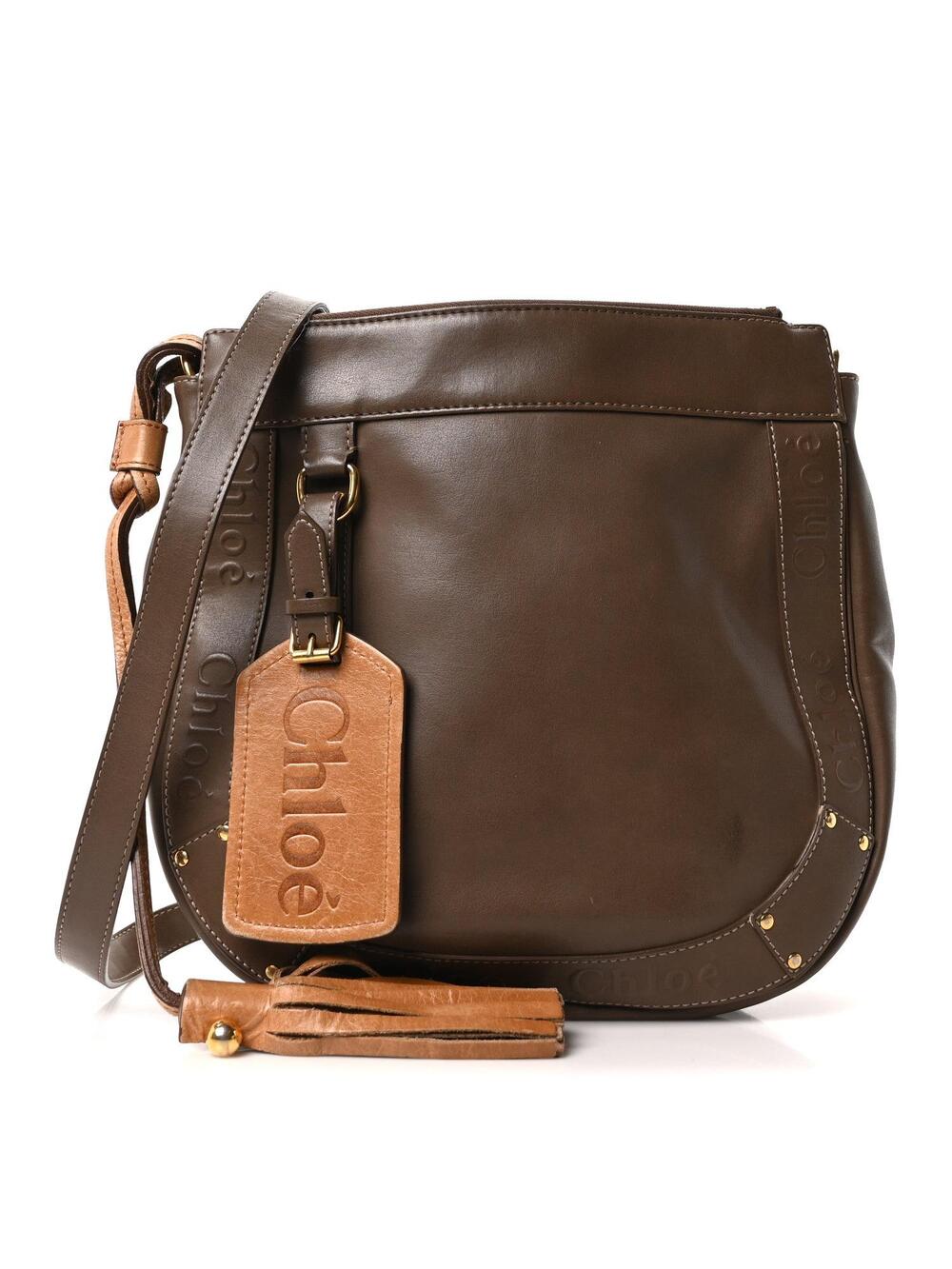 Chloe Calfskin Eden Crossbody Brown #360812C47B